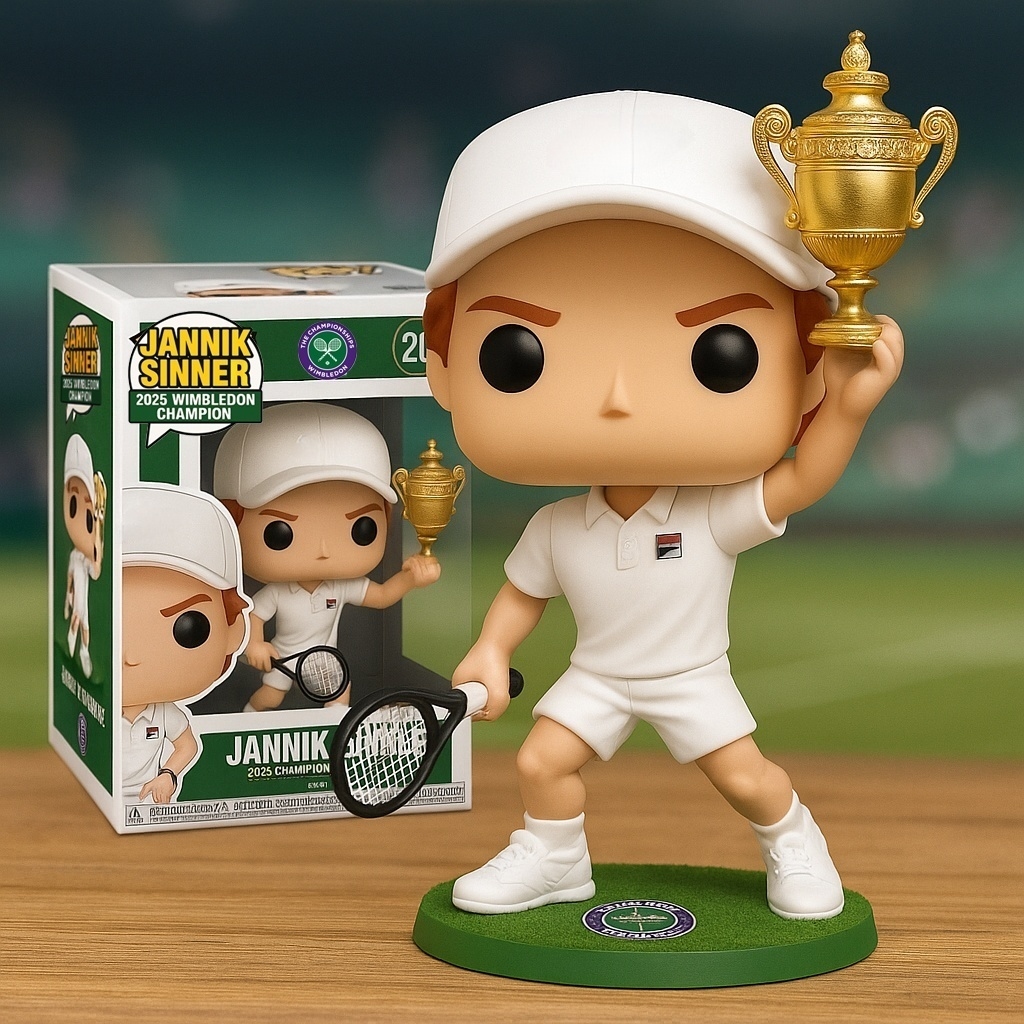 Jannik Sinner – 2025 Wimbledon Champion Pop! Figure