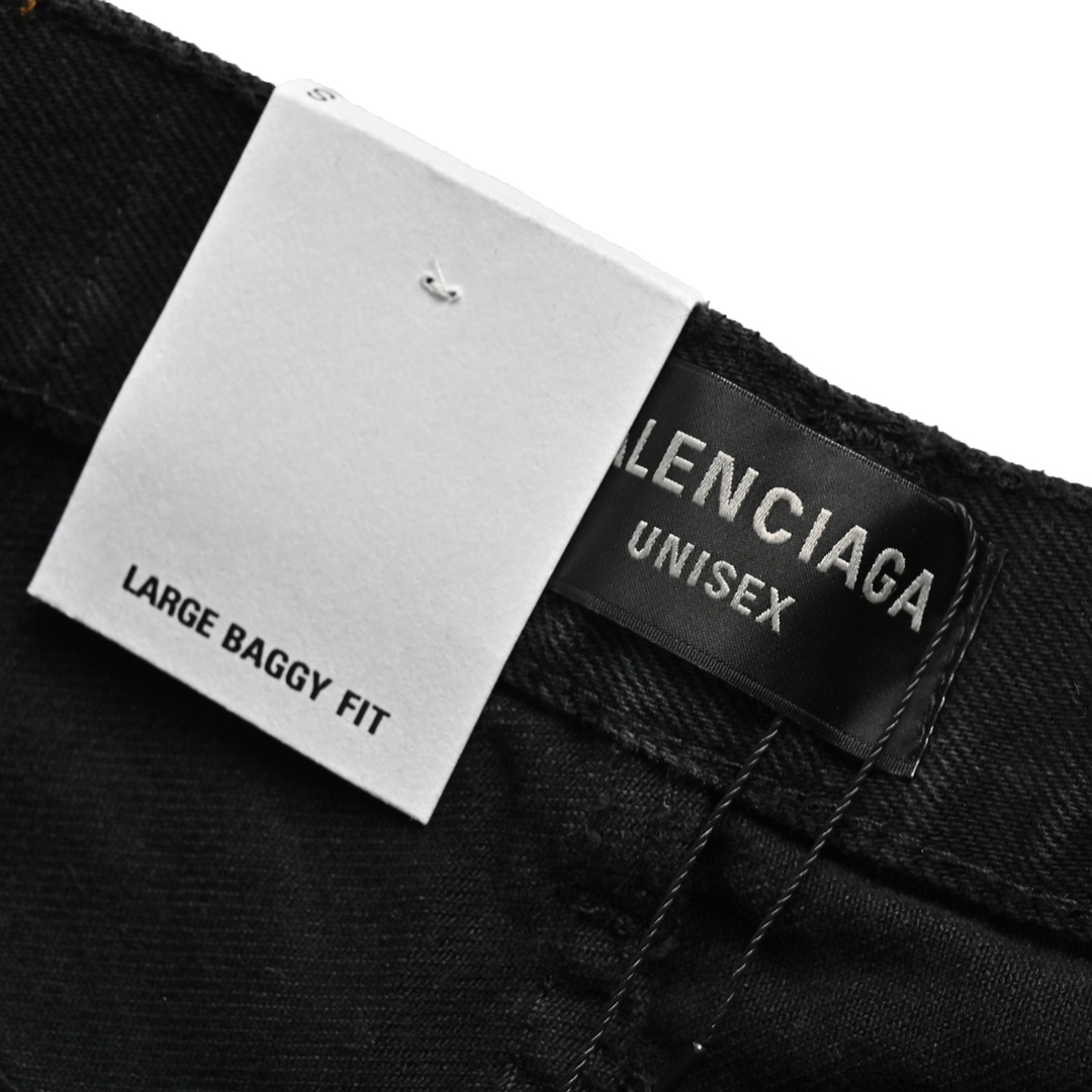 Balenciaga Size Logo Denim Pants