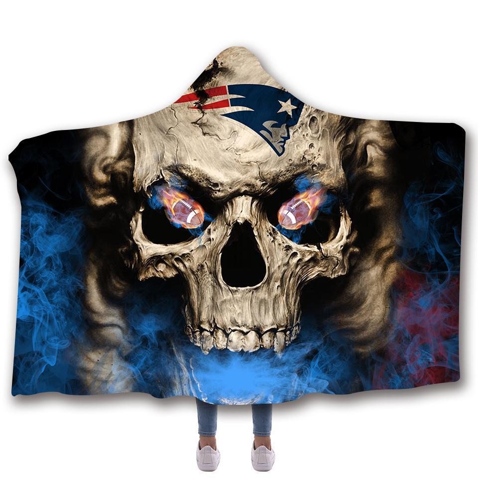 NEW ENGLAND PATRIOTS CLASSIC 3D HOODED BLANKET