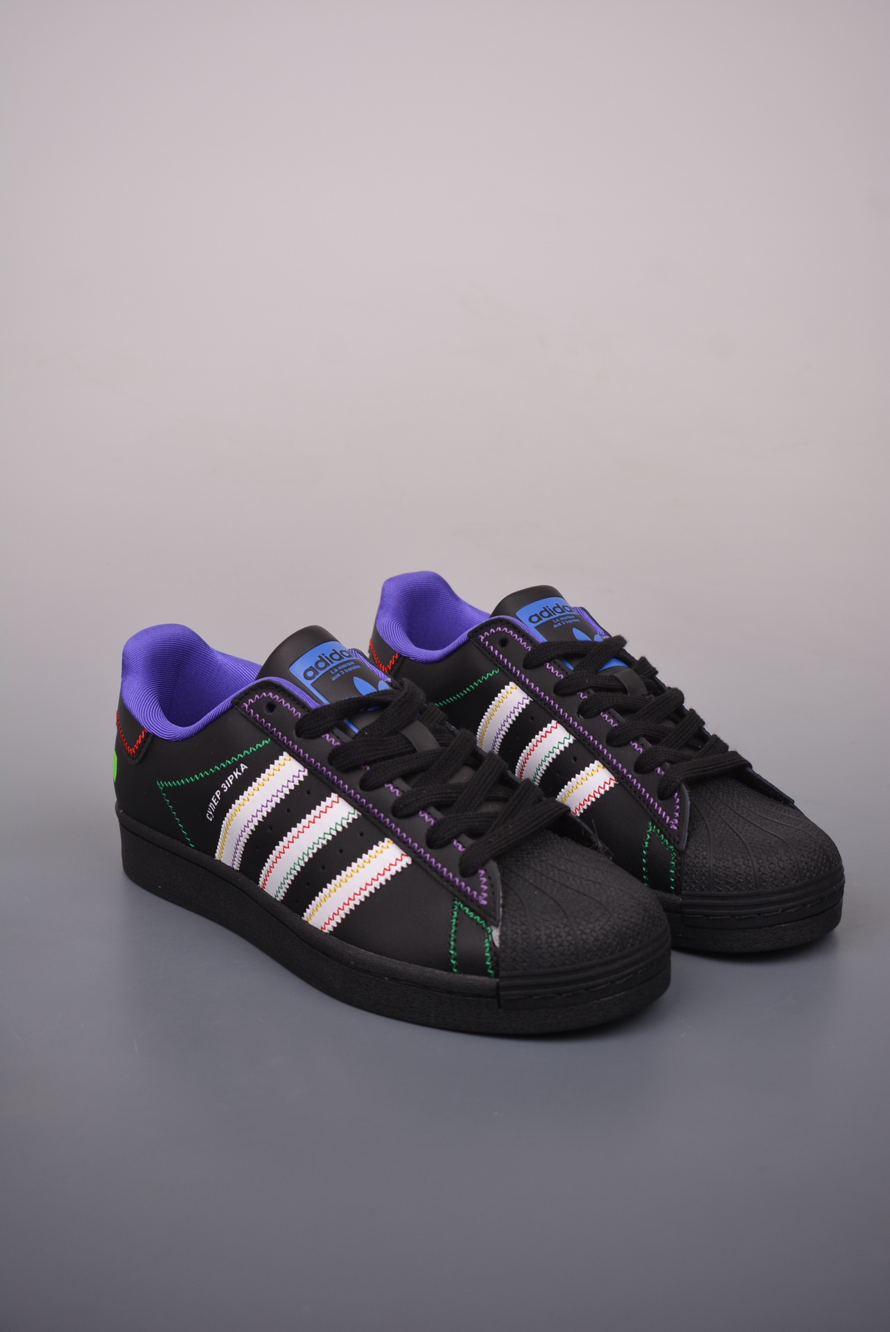 KSENIASCHNAIDER x Adidas Originals Superstar  Black Blue Green GE8988