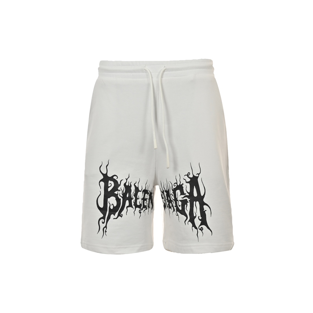Balenciaga 24ss Gothic letter print shorts