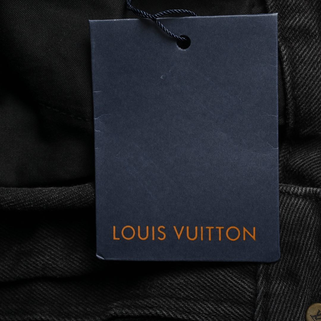 Louis Vuitton 24Fw gradient panel denim trousers