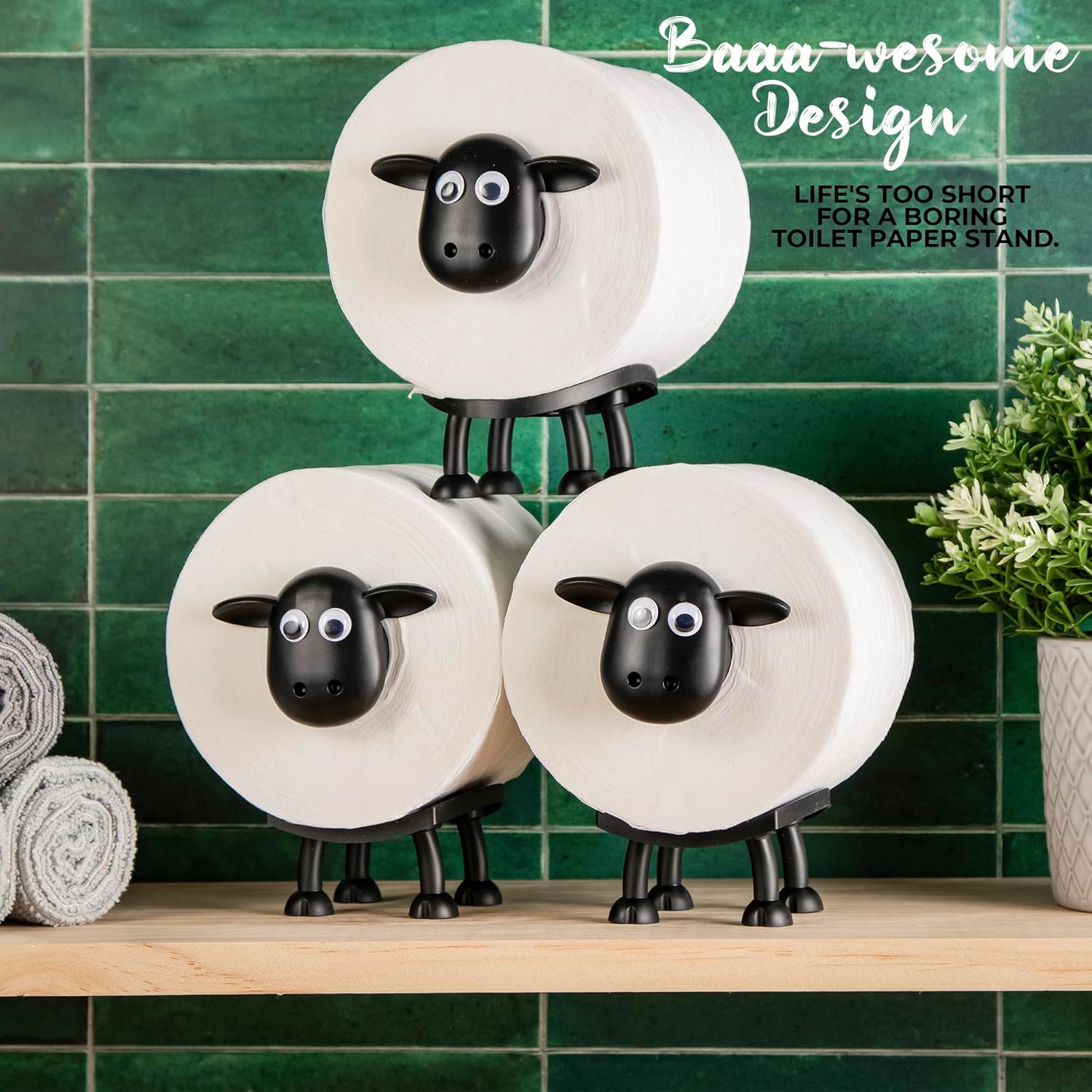 💖Last Day 49% OFF💖Funny Sheep Toilet Roll Holder - 3 Pack