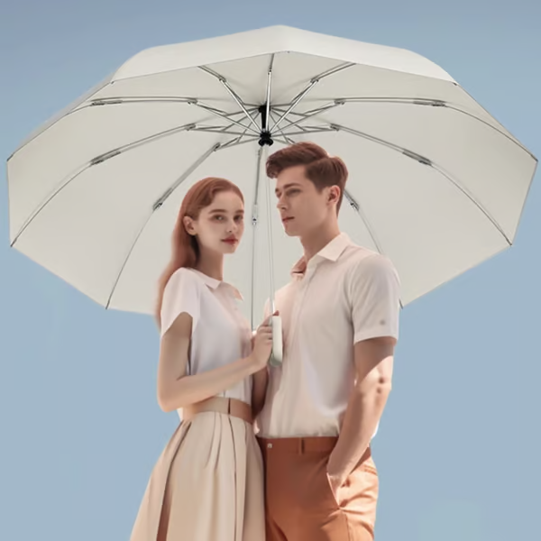 ☂️☂️Buckle umbrella, reflective safety strip, sturdy and windproof, travel-friendly