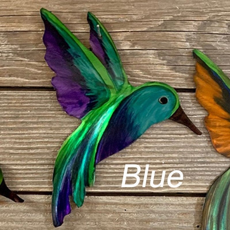 🐦Hand-made Hummingbirds Metal Art Yard Art 3D Appearance Sun Catching