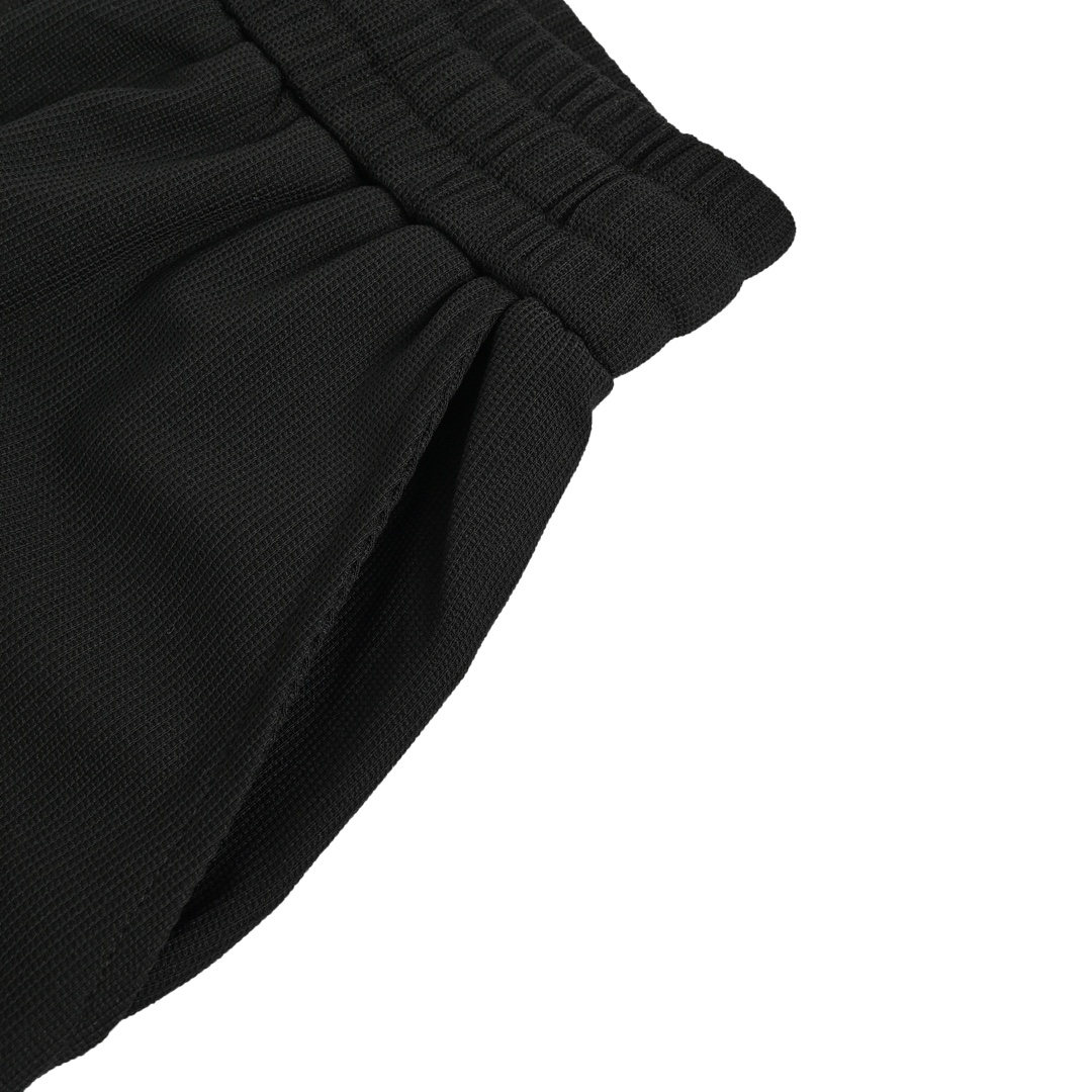 Prada Red Triangle Logo Waffle Thin Pants