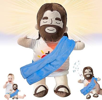 ✟🧸Jesus Breathing Stuffed Animal Plush Savior Doll