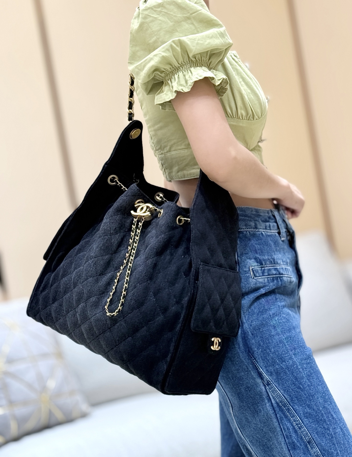 Chanel 25S Spring/Summer Collection Large Denim Handbag AS5311 00158