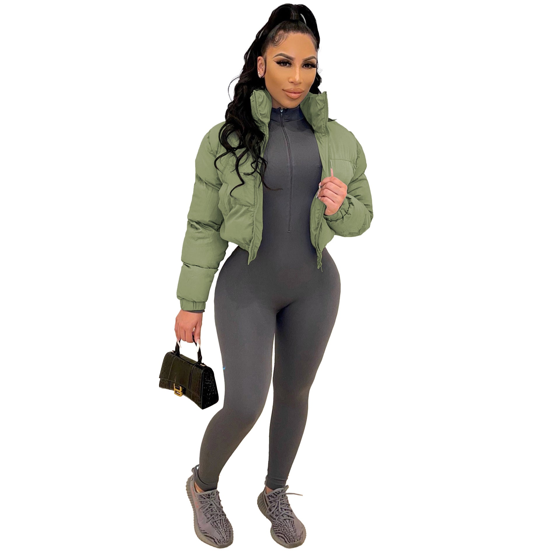 Fall Winter Women Cotton Clothes Short Women Cotton Padded Clothes Jacket