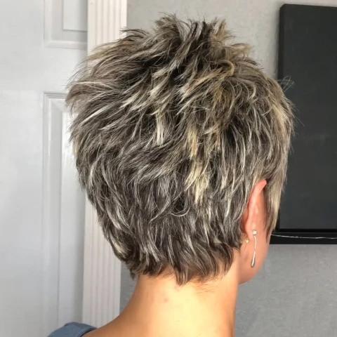 2024 Casual Gradient Linen Gold Short Wig