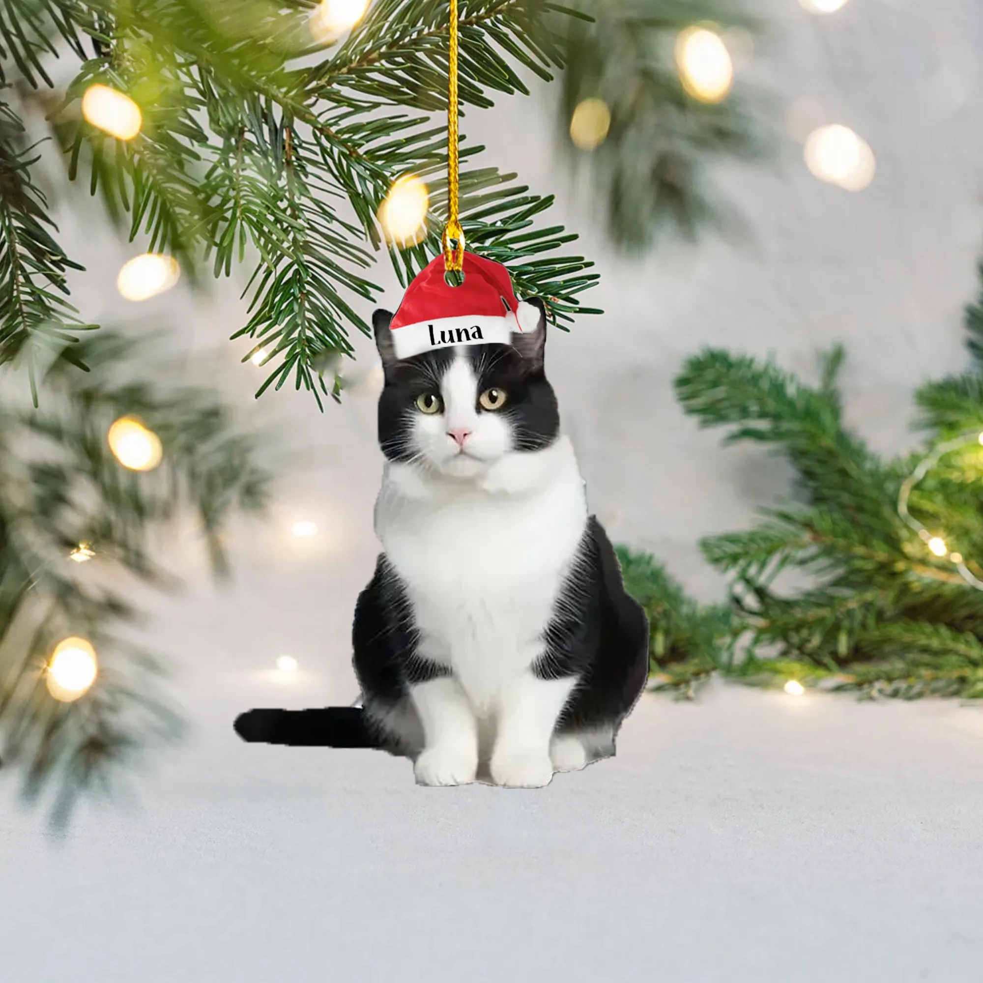 【🎄 Early Christmas Sale 40% OFF】🐾 Personalized Cat Christmas Ornament