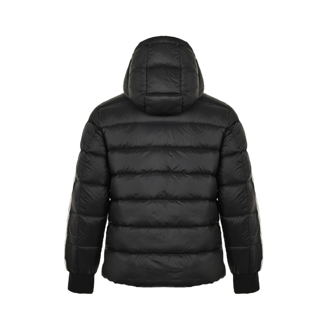 Moncler Stellar sleeve webbing studded down jacket