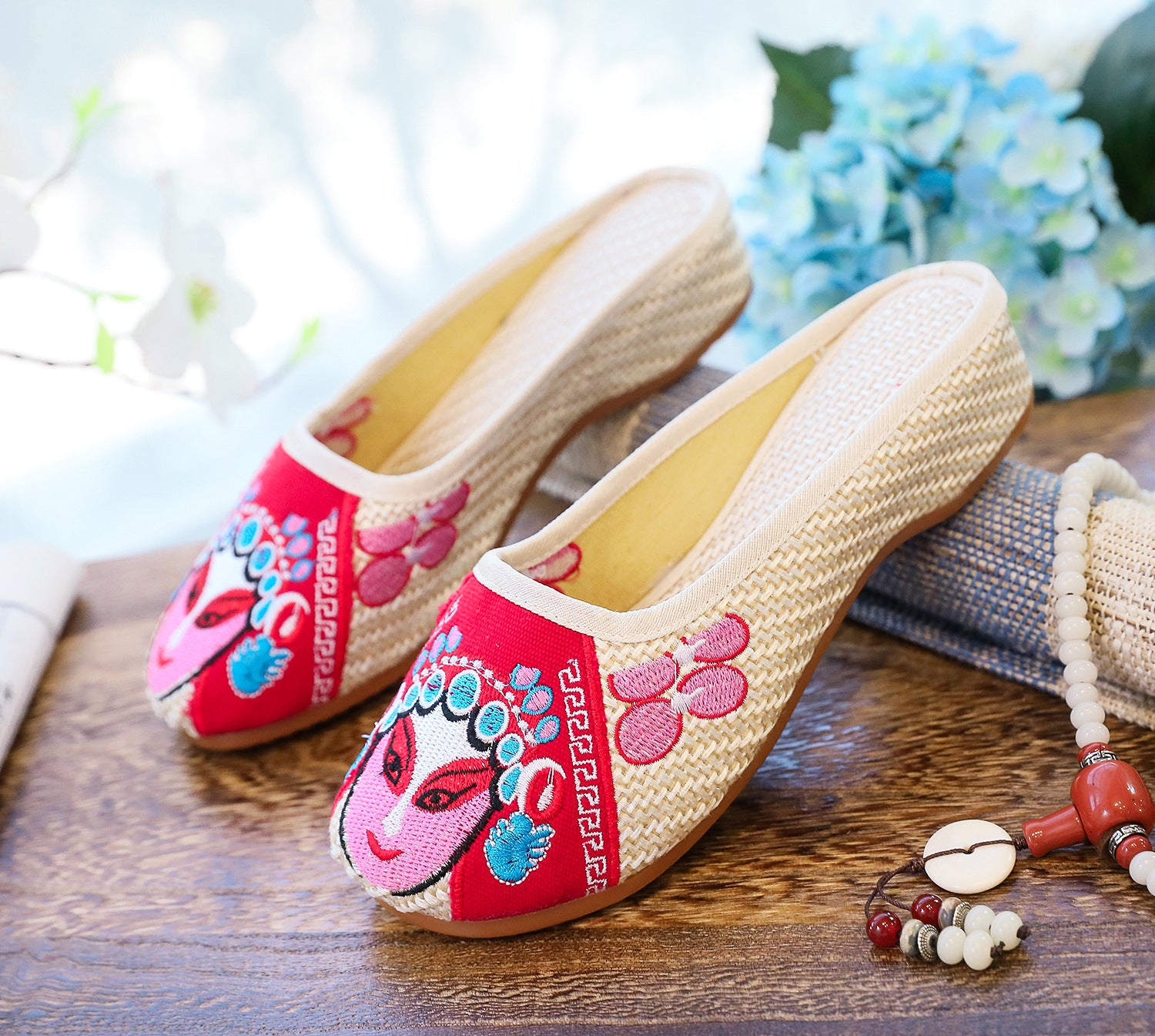 Women's Casual Summer Cloth Toe Cap Slippers