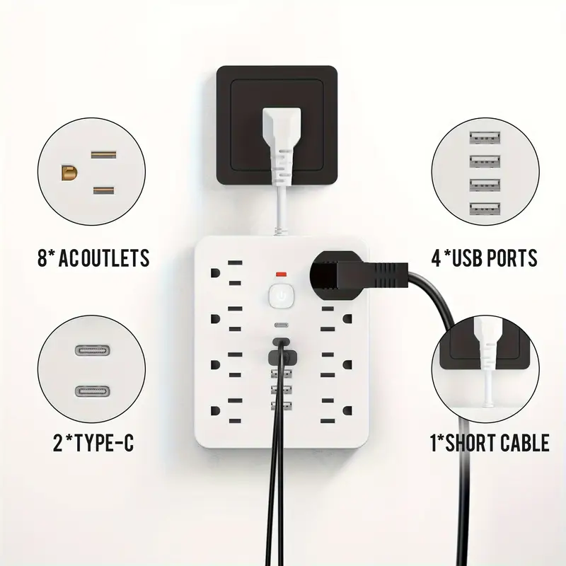 ⚡⚡14 in 1 Multi-function Power Strip