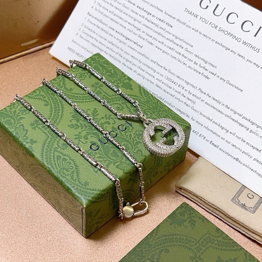 Gucci Anger Forest Series GG Diamond Necklace
