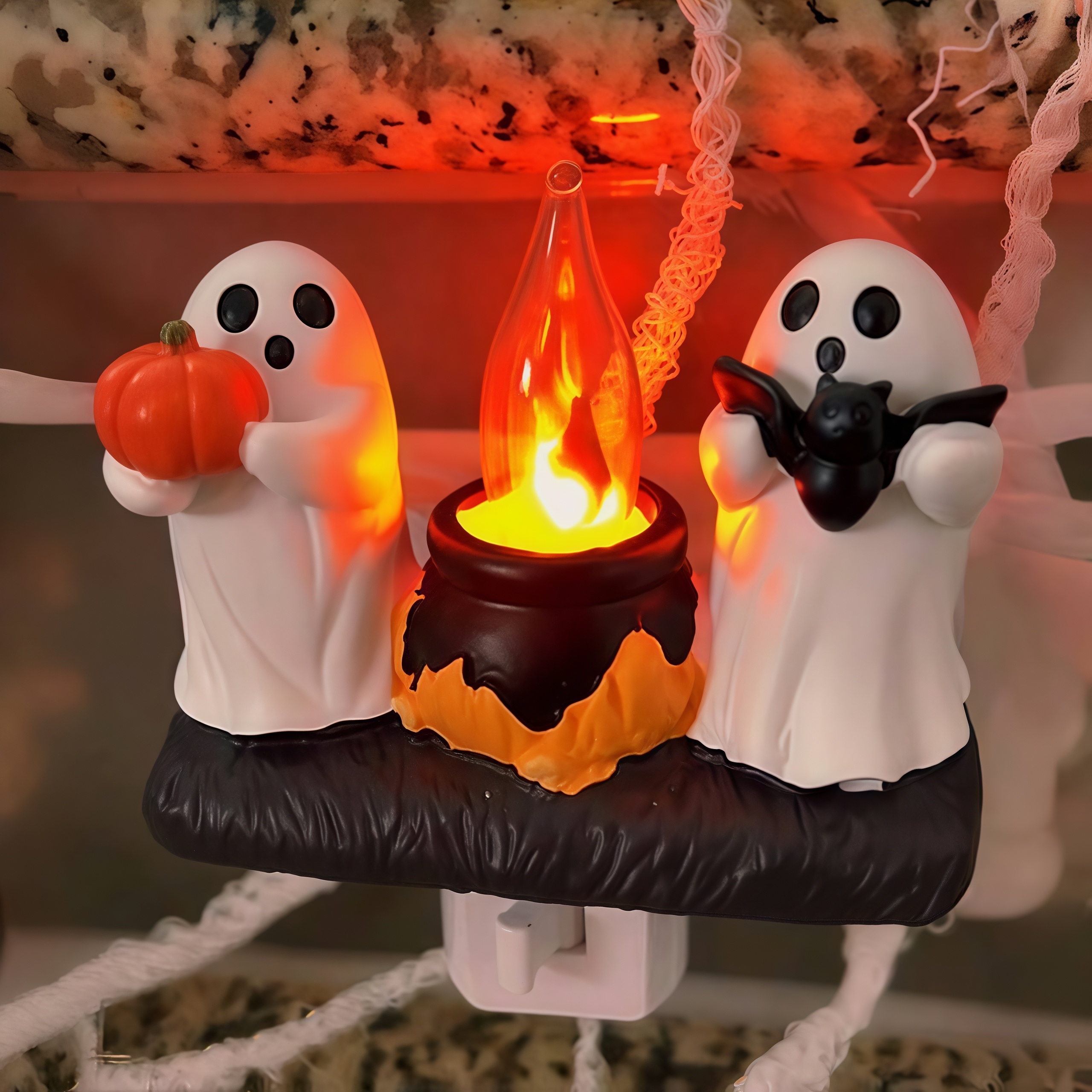 💥ON SALE💥Cute Ghost Pumpkin Bats Campfire Night Light