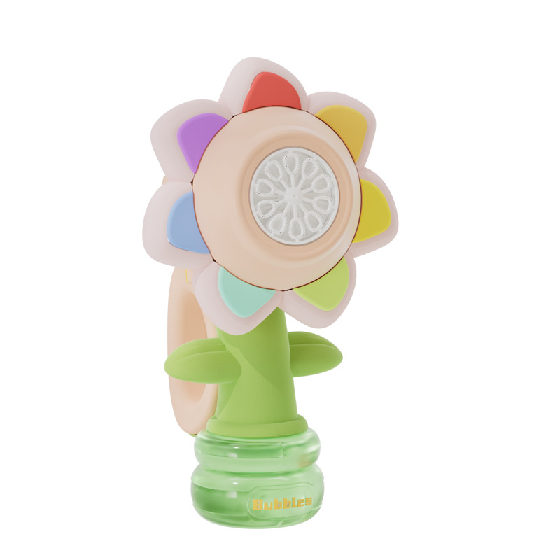 👍Last Day Promotion 50% OFF💥Sunflower Shaped Portable Electric Bubble Maker Toy