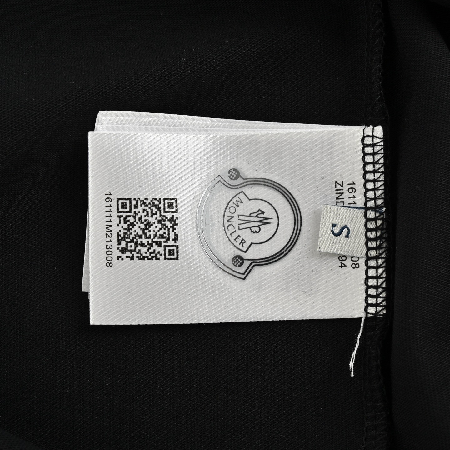 Moncler 25ss overlapping logo print short-sleeved shirt