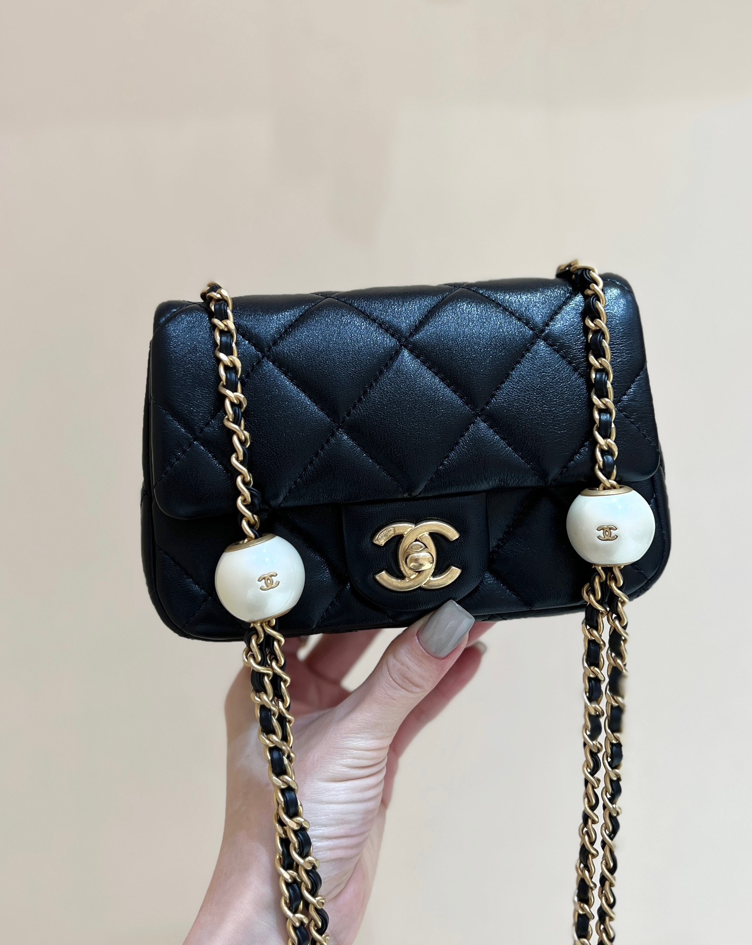 Chanel 24S Spring/Summer Collection Pearl Chain Bag AS4868