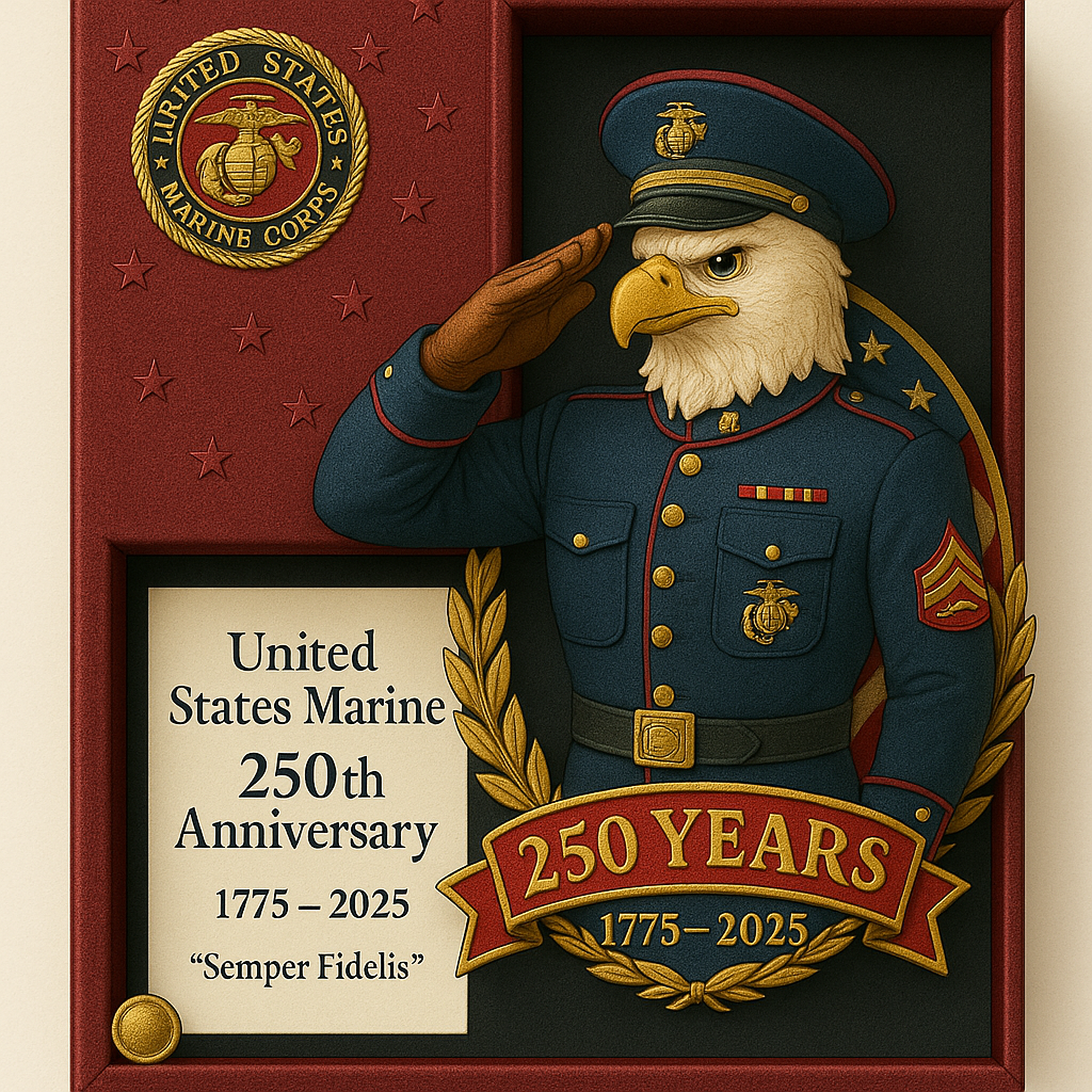 Defenders of Freedom — 250th Anniversary Military Eagle Pin
