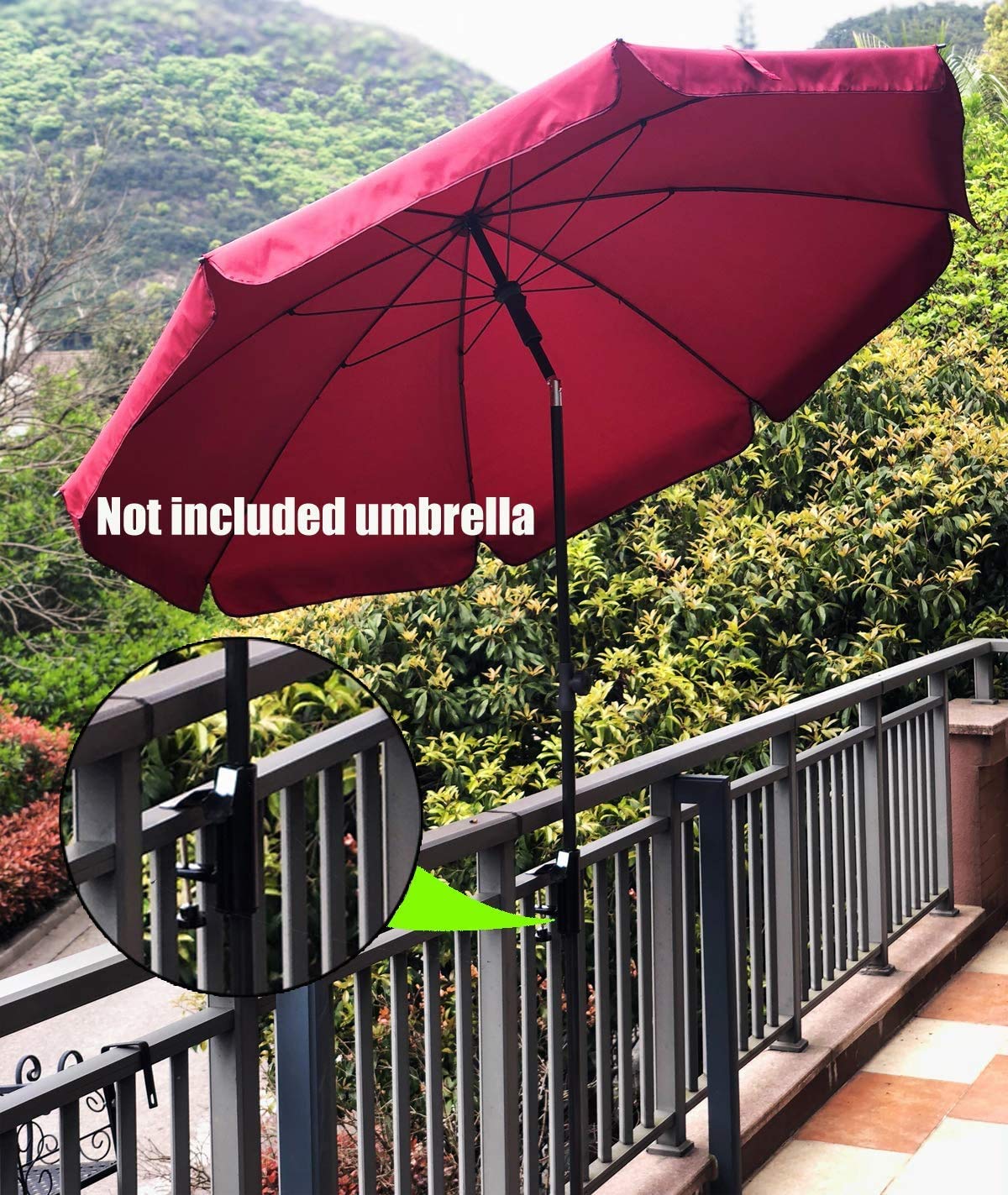 🔥Last Day - Buy 2 Get 1 Free🔥Heavy Duty Patio Deck Umbrella Holder Clamp