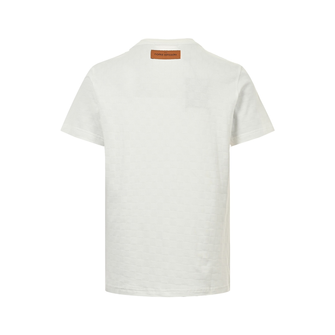 Louis Vuitton 24ss rhinestone lettering logo short sleeve