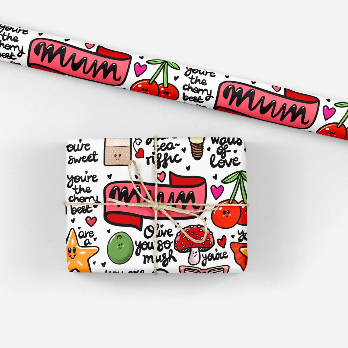Mum wrapping paper, Mothers day gift wrap