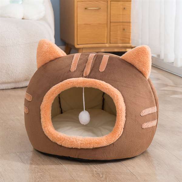 (⚡Last Day Flash Sale-50% OFF)Half Closed Cat Design Pet Bed-Buy 2  Get 15% Off & Free Shipping