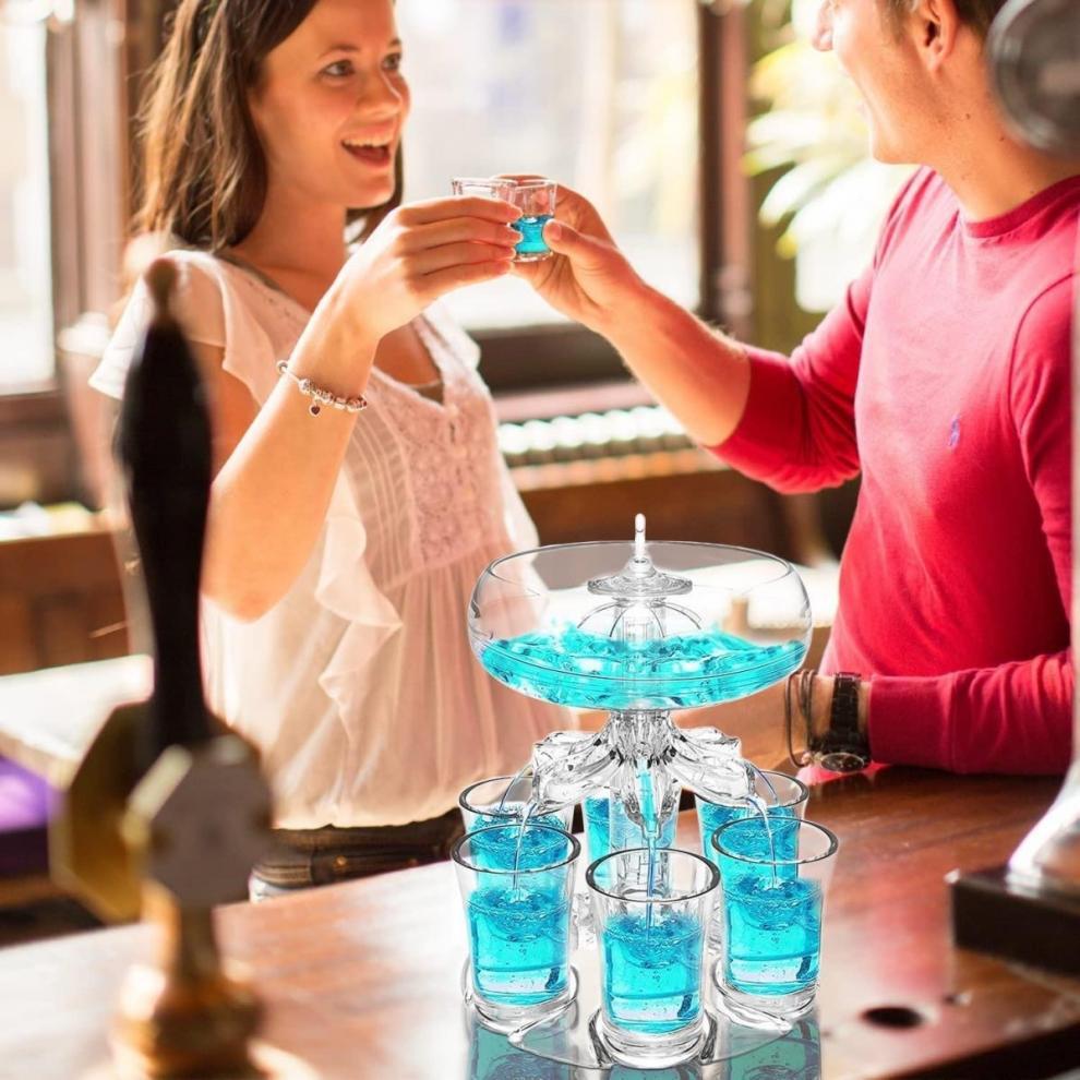 Party Drink Set For Liquor With 6 Glasses