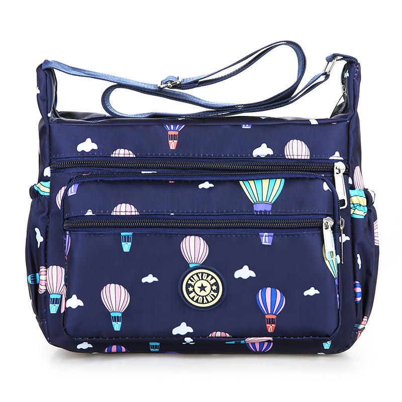 Fashion Printing Large Capacity Multi-Pocket Dry-Wet Separation Crossbody Bag