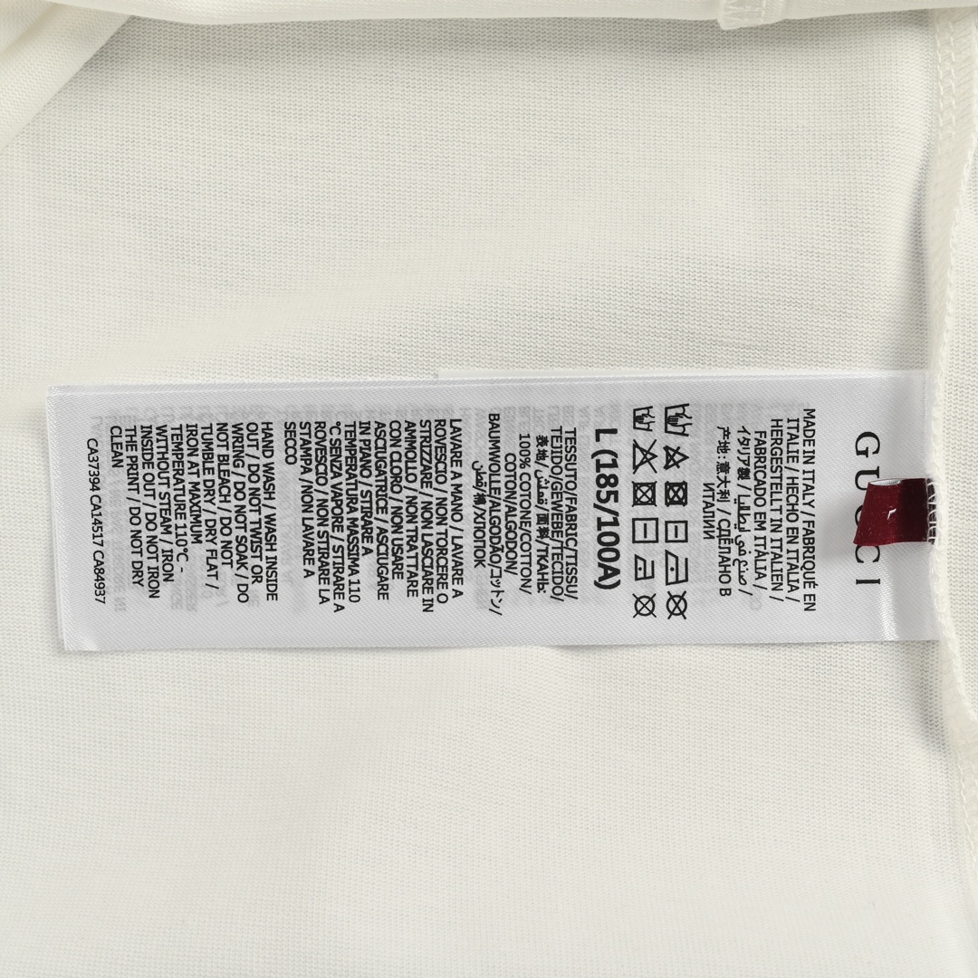 Gucci 24ss 1921 contrast embroidery patchwork short sleeves