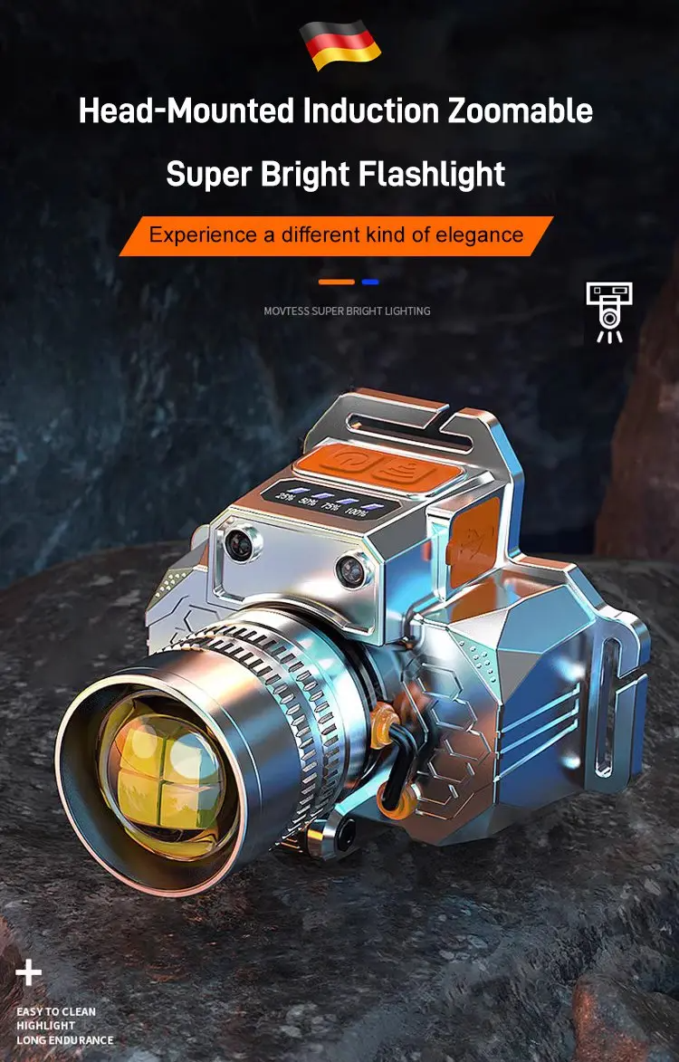 🔥Last Day 50% OFF🔥High Brightness Zoom Outdoor LED Headlamp