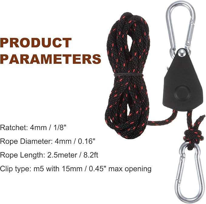 ⛺⛺Ratchet pulley rope hanger tent reflective wind rope