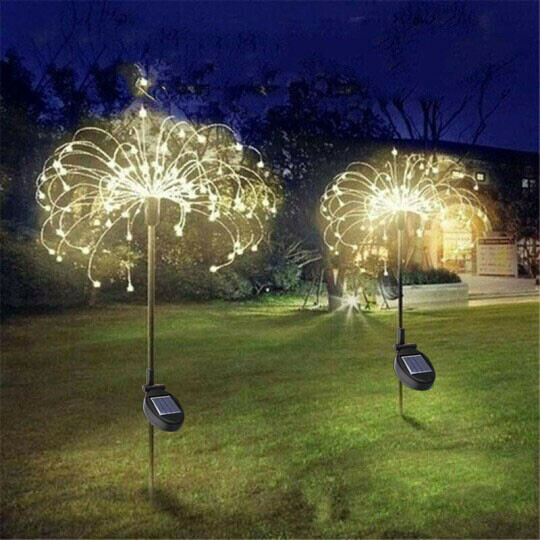 ( Last Day Promotions - 50% OFF)🔥Waterproof  Solar Garden Fireworks Lamp