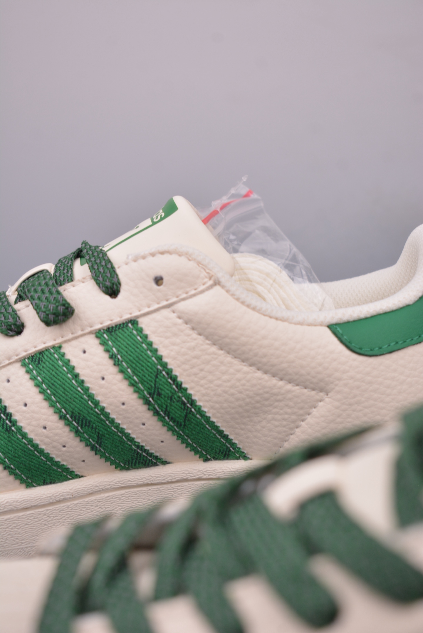 Louis Vuitton x Adidas Originals Superstar Sneakers Off-White Green SX0005