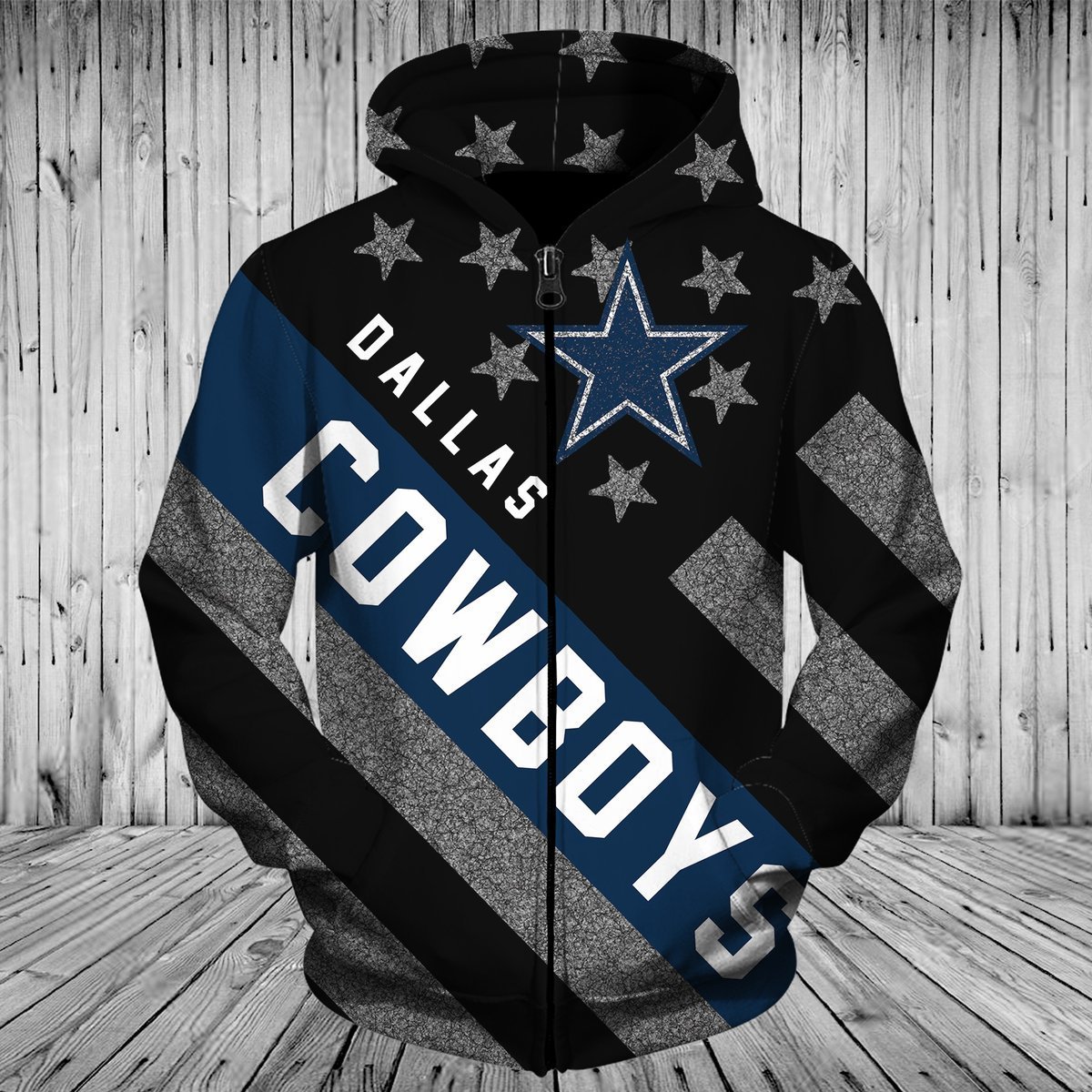 COWBOYS 3D HOODIE FLAG2