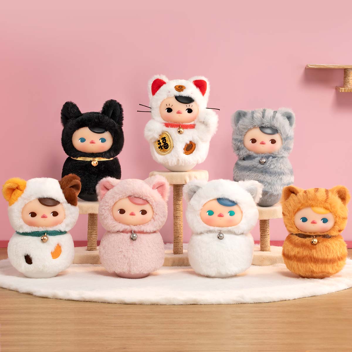 POP MART PUCKY Roly-Poly Kitty Series-Vinyl Plush [1 Blind Box]