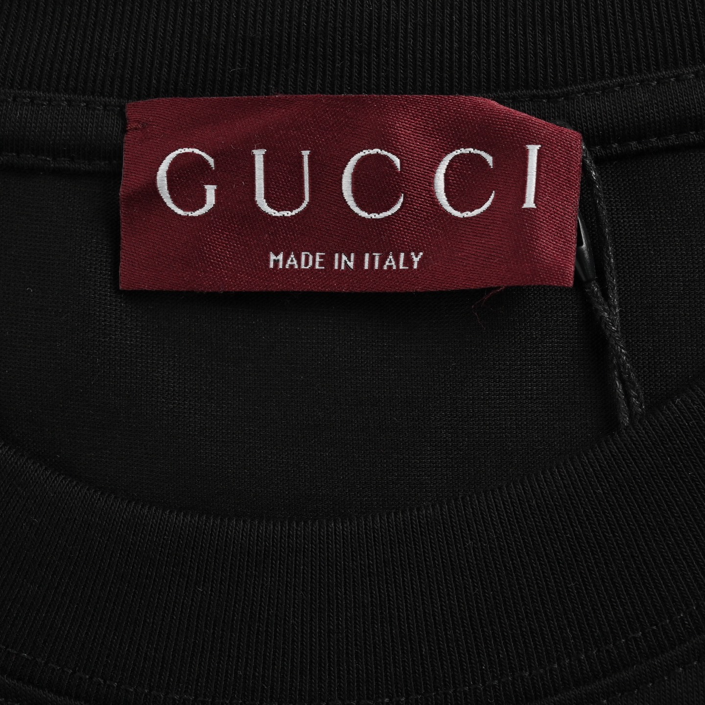 Gucci 25ss red and green letter foam print short sleeves
