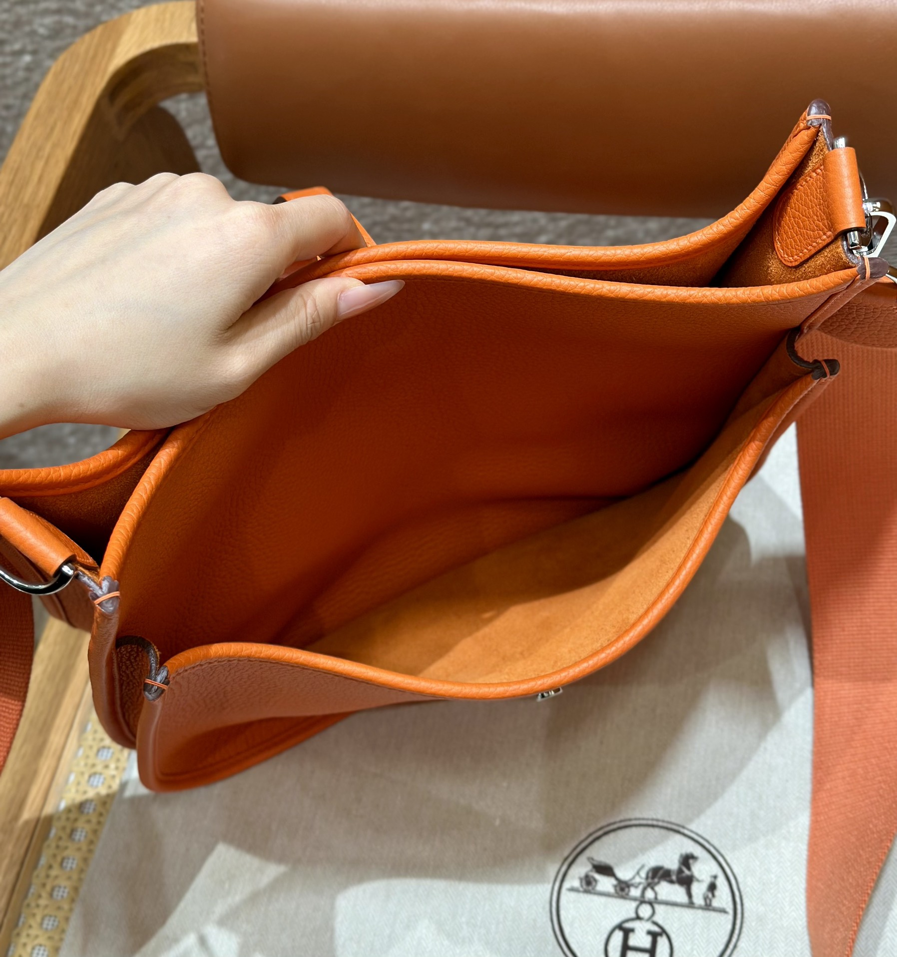 Hermès Evelyne 93Orange (Handmade to order)