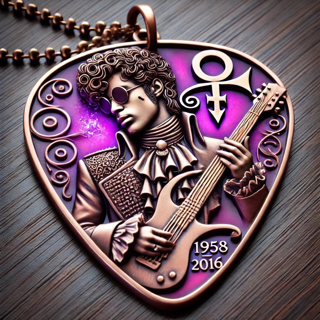 Prince Guitar Pick Pendant