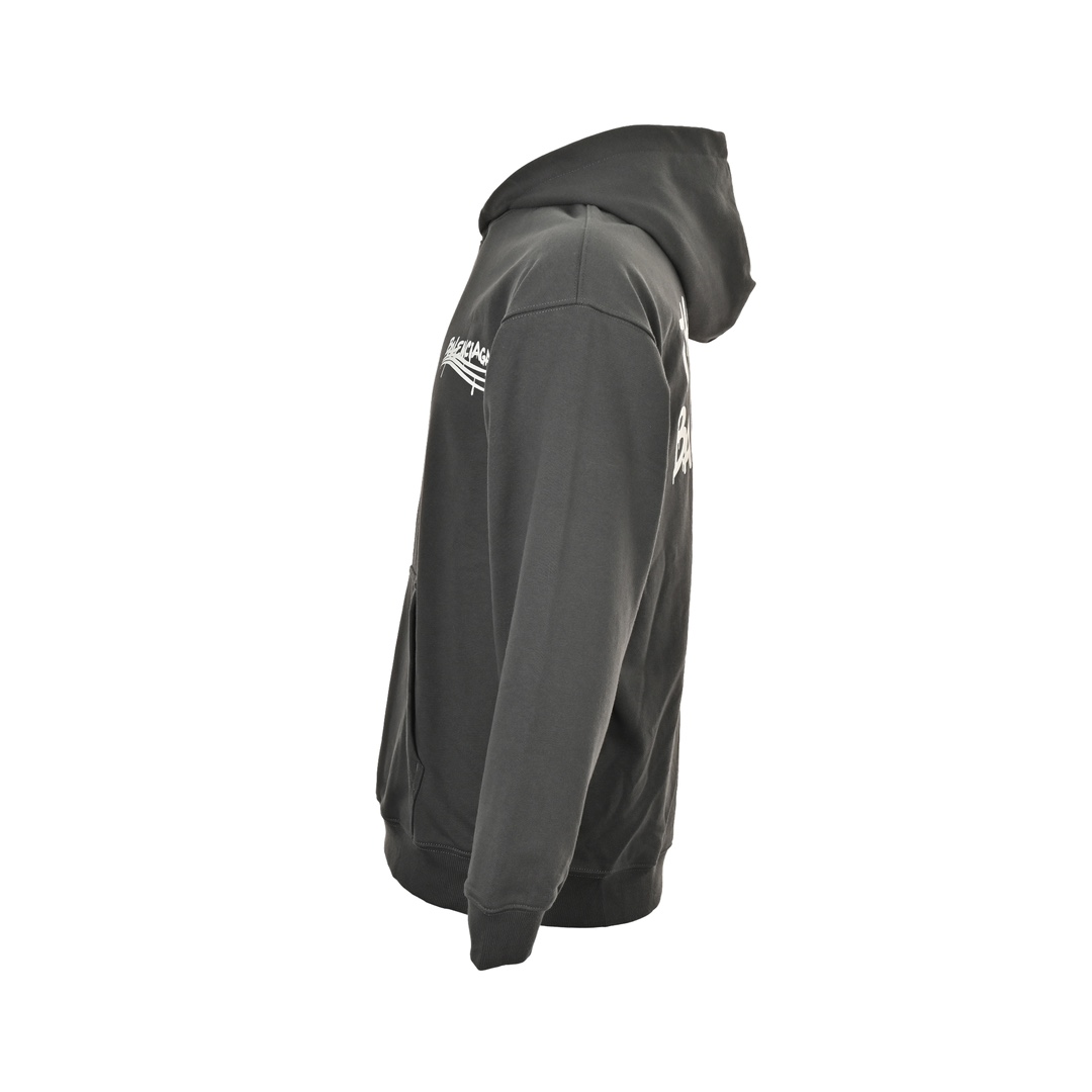 Balenciaga 24Fw graffiti logo print hooded sweatshirt