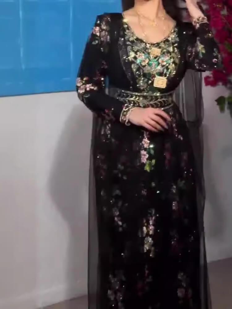 Women's Floral Printed High Waist Maxi Dress