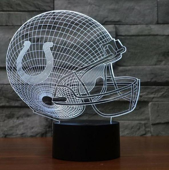INDIANAPOLIS COLTS 3D LAMP PERSONALIZED