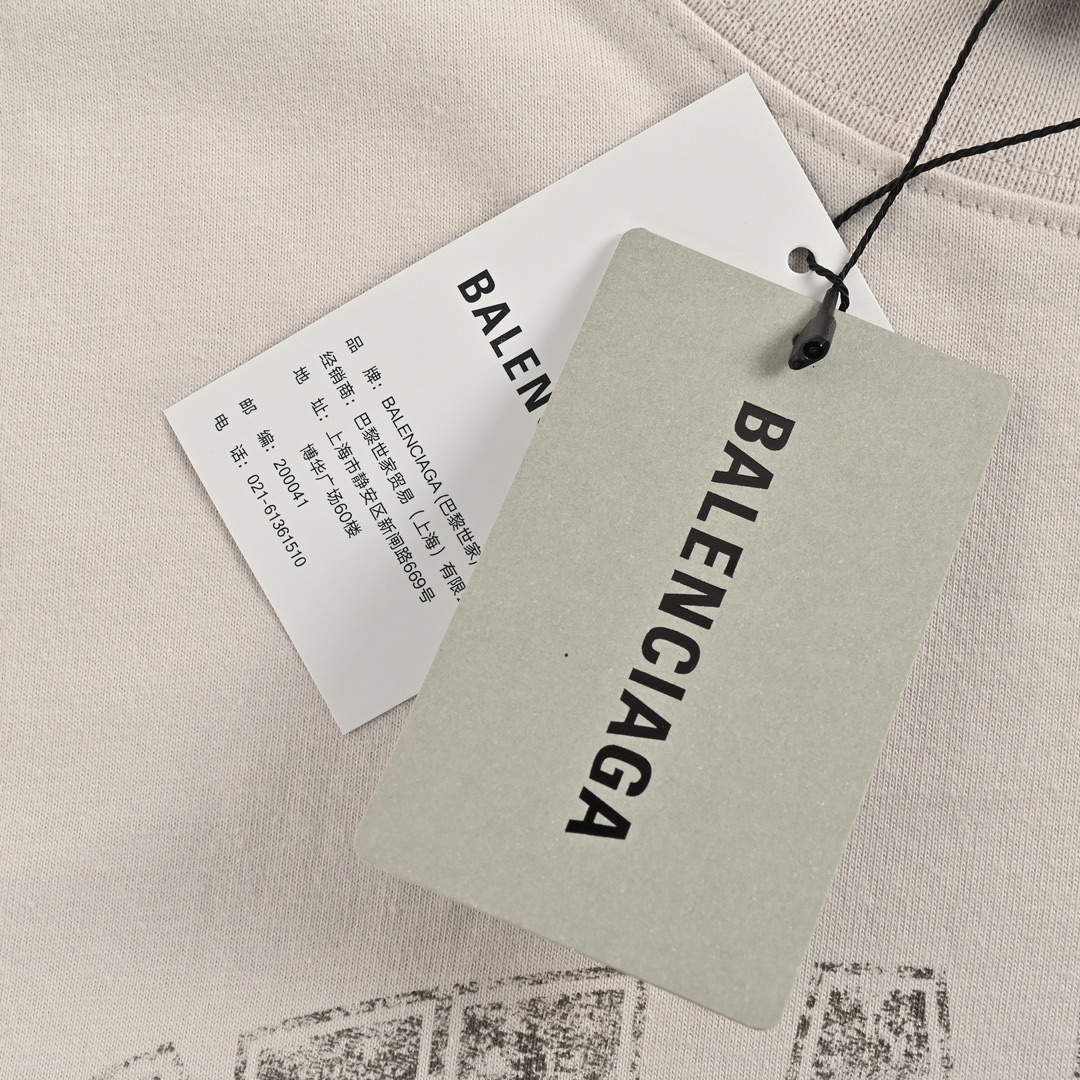 Balenciaga 24ss blurred letters distressed print