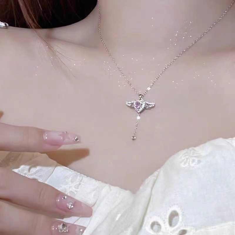🔥Last Day 50% OFF🔥Cupid Heart Angel Wings Chain📦BUY 2 GET 10% OFF & FREE SHIPPING NOW