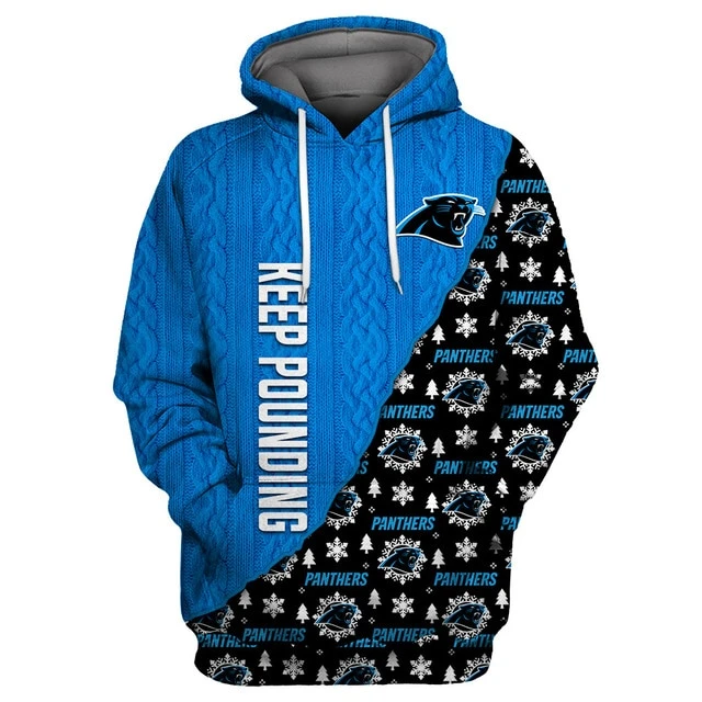 CAROLINA PANTHERS 3D CHRISTMAS HOODIE ABC03