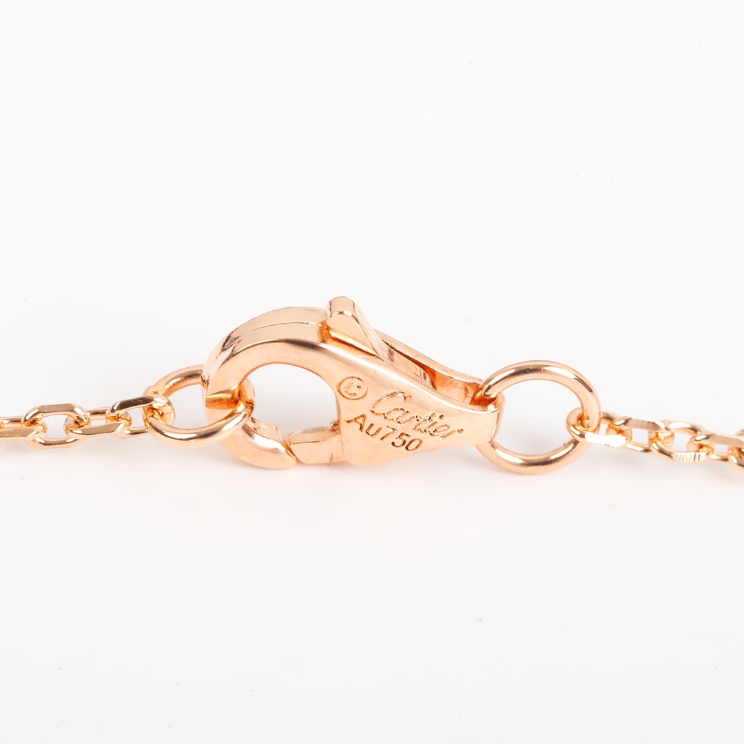 Cartier double ring diamond necklace