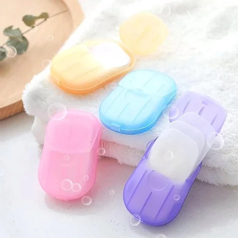Portable Soluble Disinfectant Soap Paper (20 Sheets)