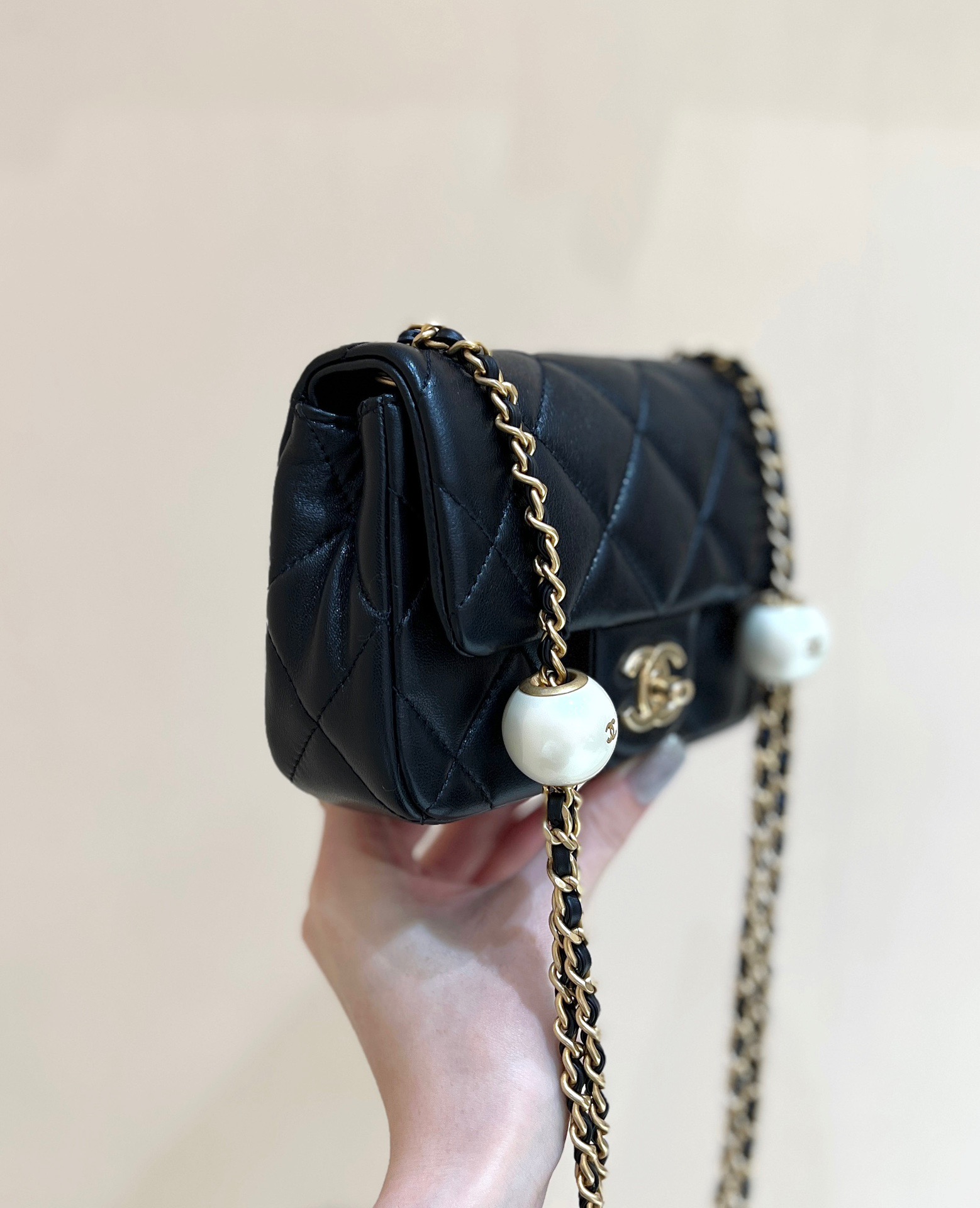 Chanel 24S Spring/Summer Collection Pearl Chain Bag AS4868