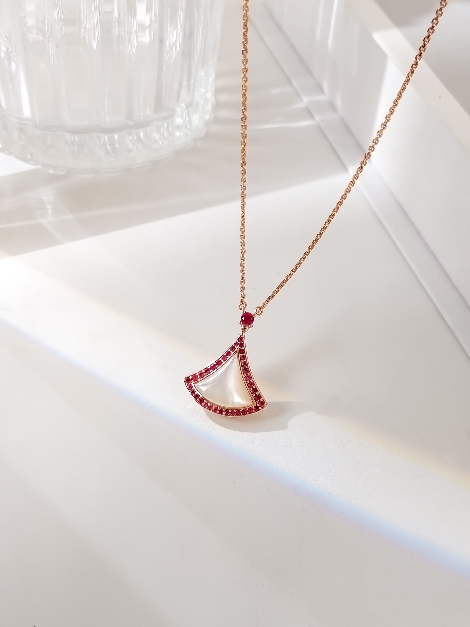 Bulgari Special Edition Gradient Pink Diamond Necklace